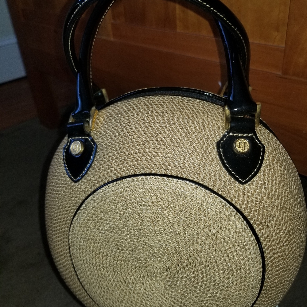 Eric Javits tan woven squishee handbag